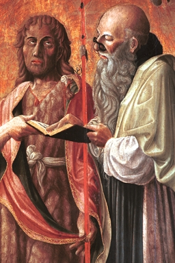 San Giovanni Battista, San Bernardo da Chiaravalle e il profeta Eliseo